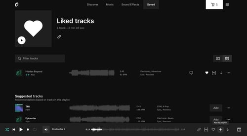 Epidemic Sound
			       ux ui design