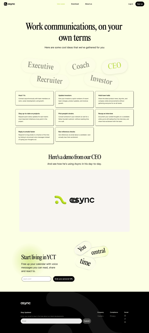 Async
				use cases page example