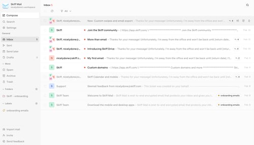 Skiff
			       ux ui design