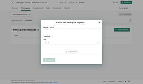 Optimal screen example