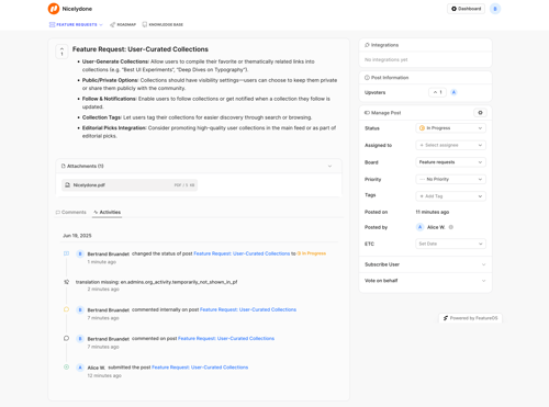 FeatureOS
			     ux ui design