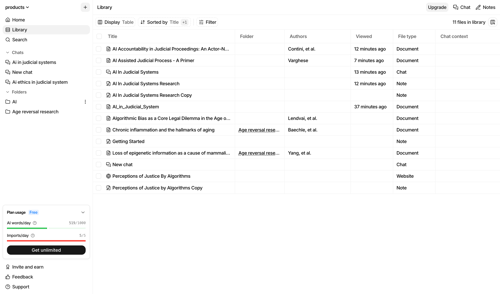 Anara screen example