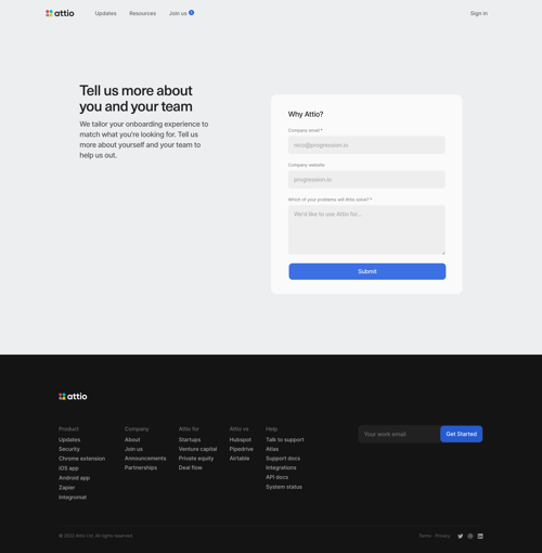 Attio
			     ux ui design