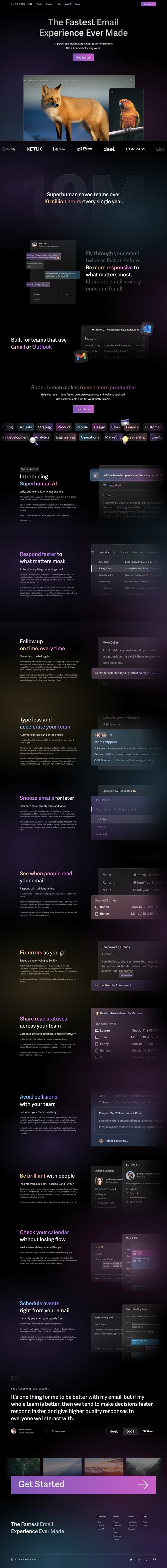 Superhuman
			  ux ui design