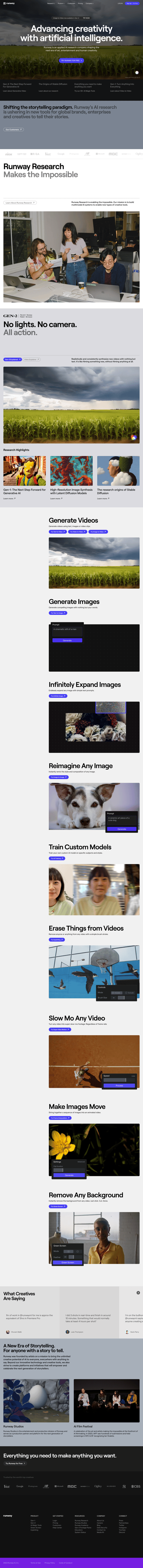 Runway
				 page example