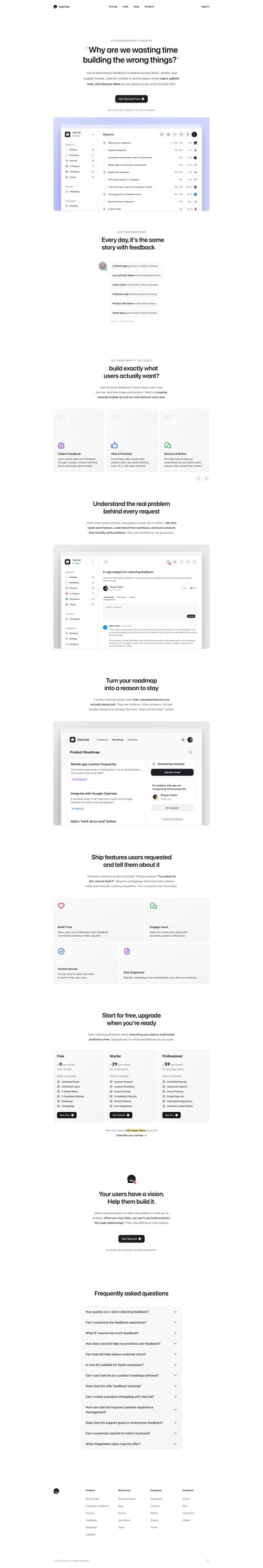UserJot
				landing page page example