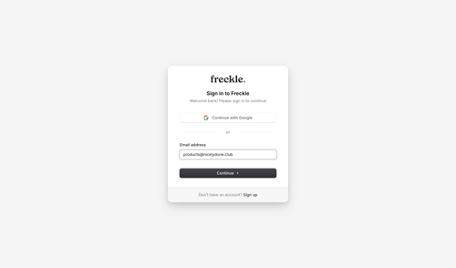 Freckle
			     ux ui design