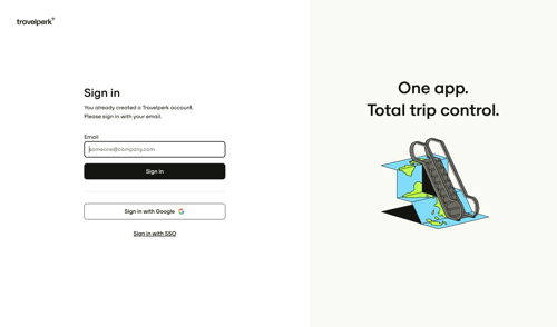 Travelperk screen example