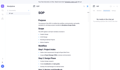 Orchestra screen example