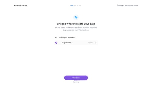 Magic Beans screen example