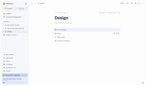 Slite
			      ux ui design