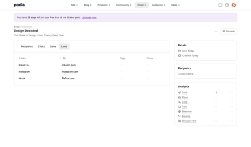 Podia
			     ux ui design