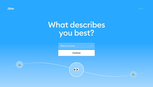 Jitter
				onboarding page example