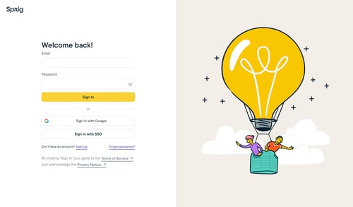 Sprig
			             ux ui design