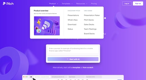 Pitch
			 ux ui design