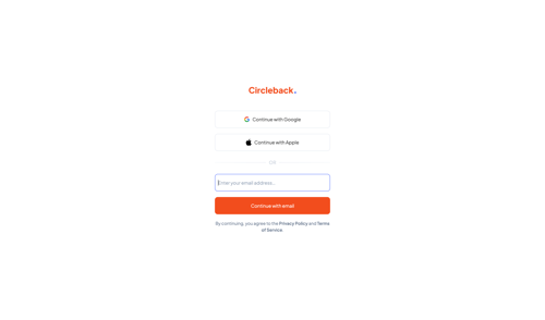 Circleback
			   ux ui design
