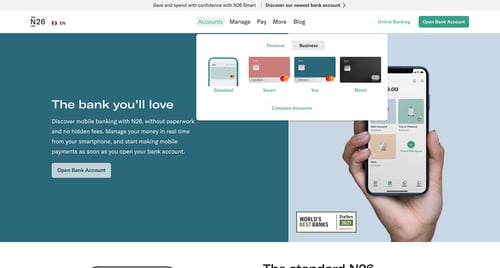 N26
			      ux ui design