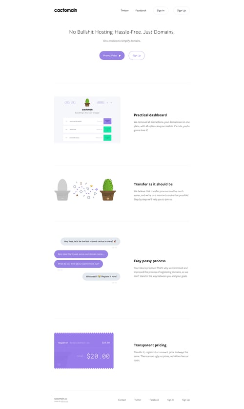 Cactomain
				 page example