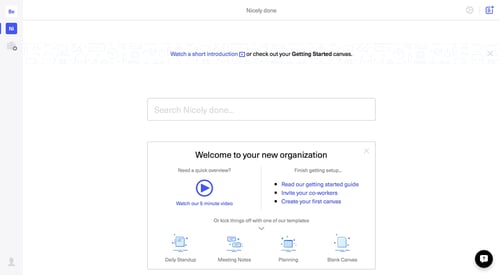 Canvas
				home page example