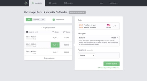 Captain Train
				search page example