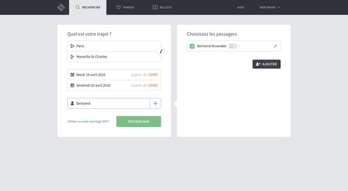 Captain Train
				search page example