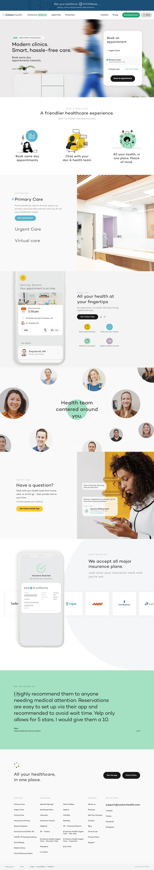 Carbon Health
page example