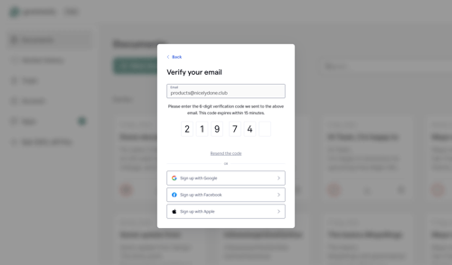 Grammarly screen example