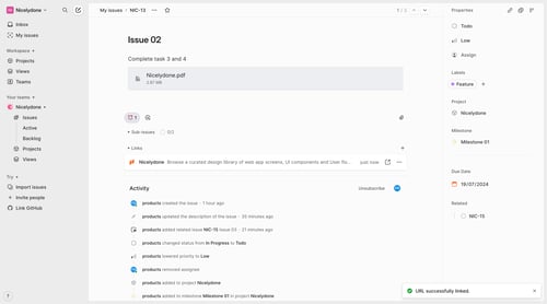 Linear
			         ux ui design