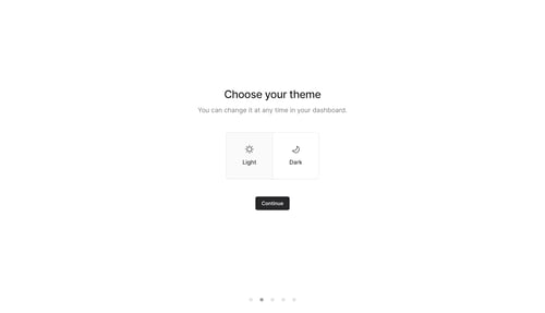Volta
				onboarding page example