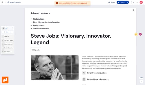 Gamma screen example
