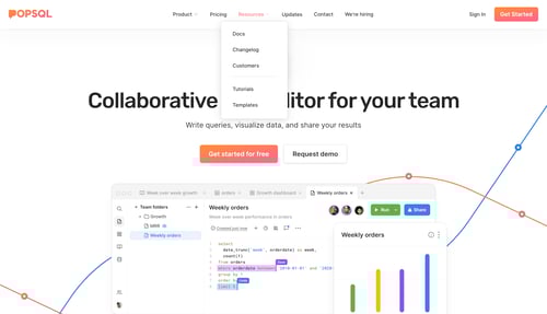 PopSQL
			      ux ui design