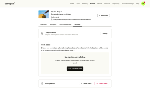 Travelperk screen example