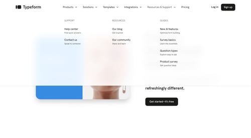 Typeform
			   ux ui design