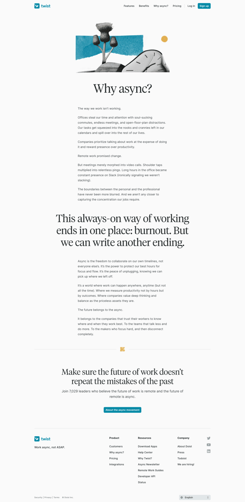 Twist
				content page example