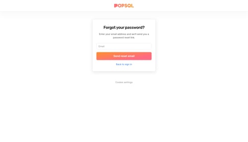 PopSQL
				password reset page example