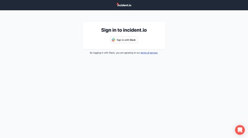 Incident
				signin page example