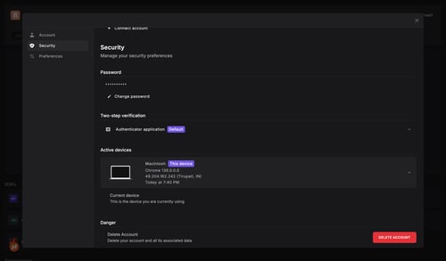 Dash0 screen example