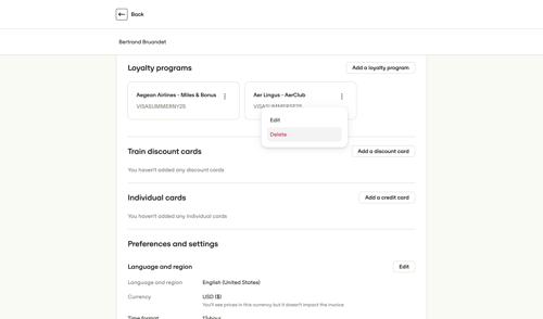 Travelperk screen example
