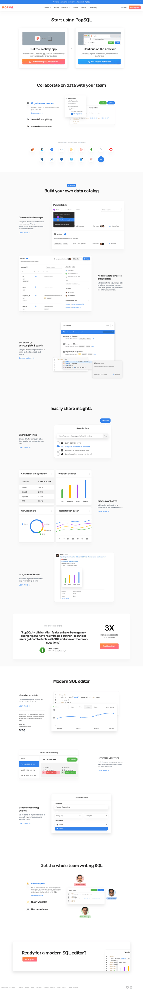 PopSQL
				home page example