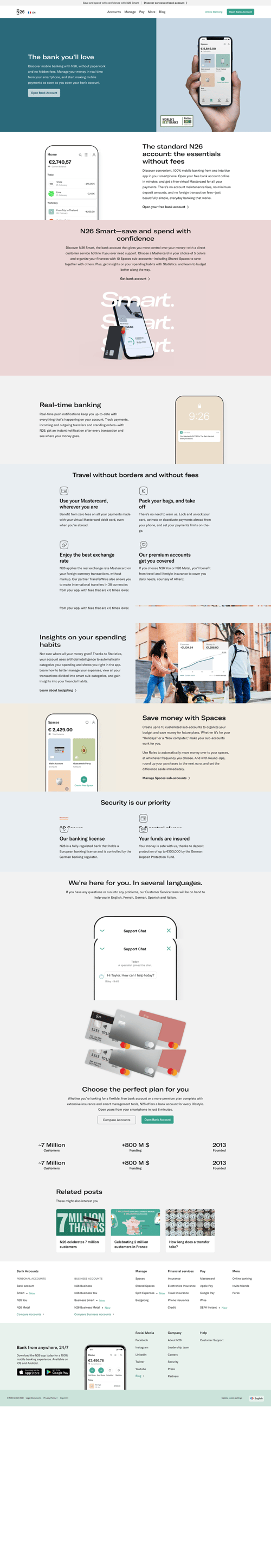 N26
			  ux ui design