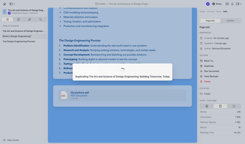Craft screen example