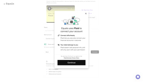 Equals
				modal & popover page example
