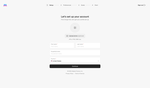 Maybe Finance screen example