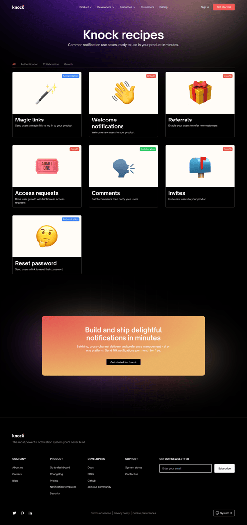 Knock
				content page example