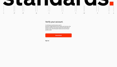 Standards
				signup page example