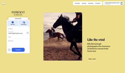 WeTransfer
			     ux ui design