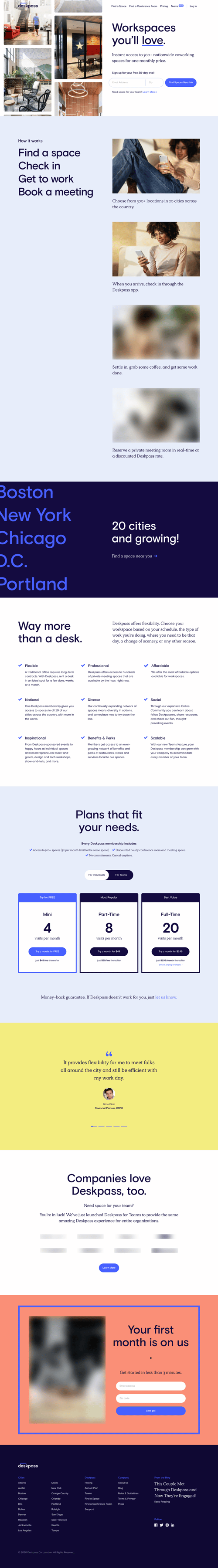 Deskpass
			 ux ui design