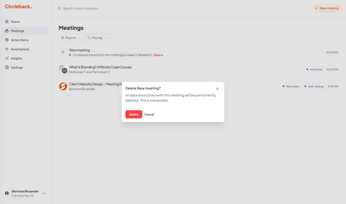 Circleback
			   ux ui design