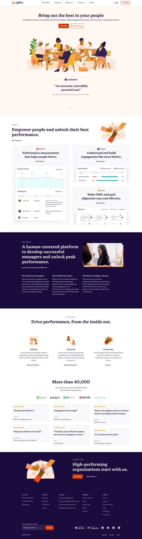 15Five screen example