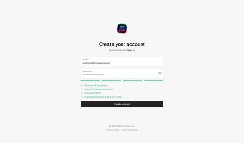 Maybe Finance
				create page example
